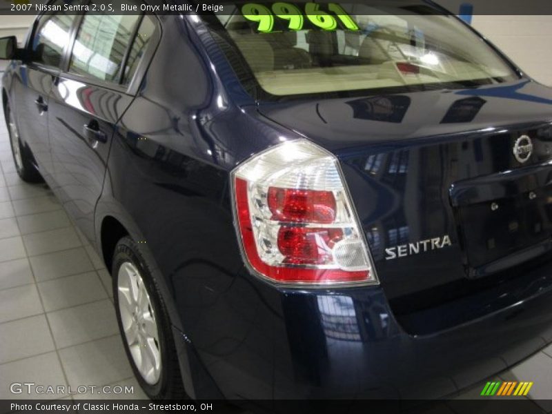 Blue Onyx Metallic / Beige 2007 Nissan Sentra 2.0 S
