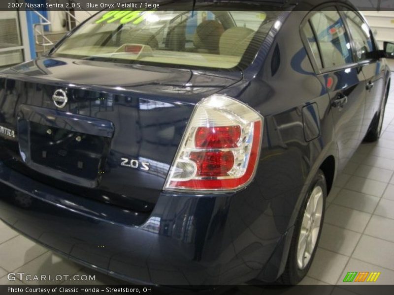 Blue Onyx Metallic / Beige 2007 Nissan Sentra 2.0 S