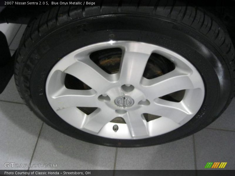 Blue Onyx Metallic / Beige 2007 Nissan Sentra 2.0 S