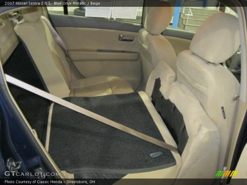 Blue Onyx Metallic / Beige 2007 Nissan Sentra 2.0 S
