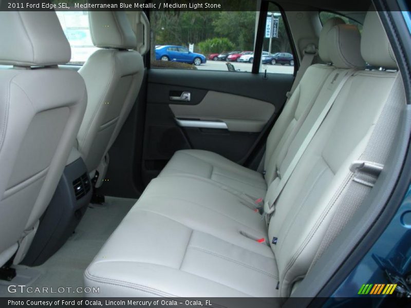 Mediterranean Blue Metallic / Medium Light Stone 2011 Ford Edge SEL