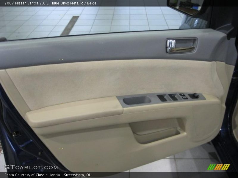 Blue Onyx Metallic / Beige 2007 Nissan Sentra 2.0 S