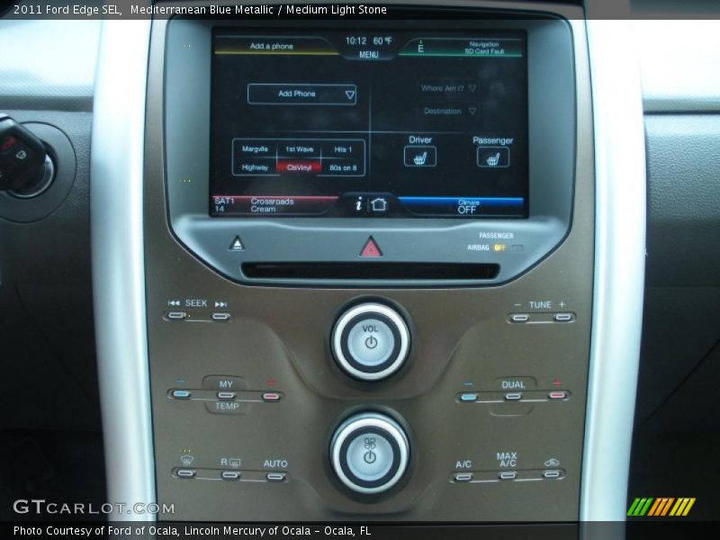 Mediterranean Blue Metallic / Medium Light Stone 2011 Ford Edge SEL