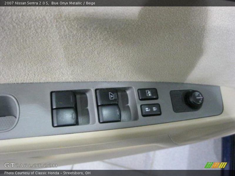 Blue Onyx Metallic / Beige 2007 Nissan Sentra 2.0 S
