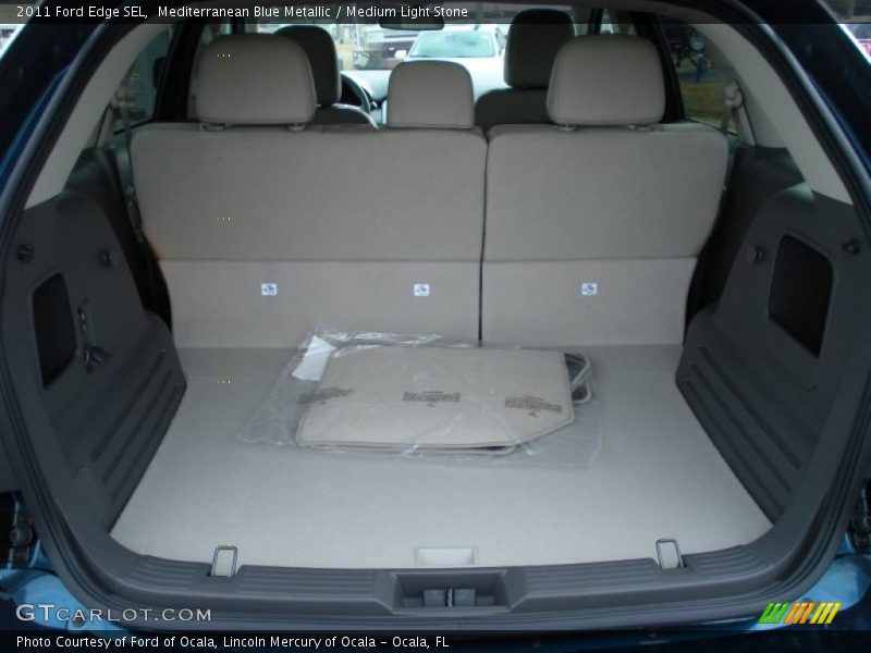 Mediterranean Blue Metallic / Medium Light Stone 2011 Ford Edge SEL