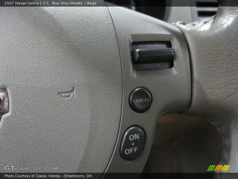 Blue Onyx Metallic / Beige 2007 Nissan Sentra 2.0 S