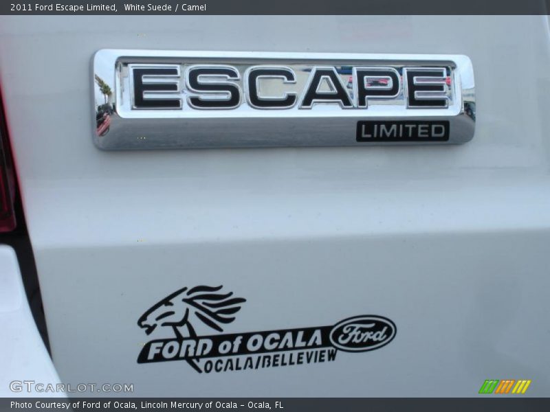 White Suede / Camel 2011 Ford Escape Limited