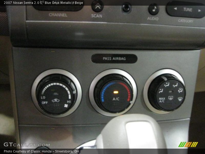 Blue Onyx Metallic / Beige 2007 Nissan Sentra 2.0 S