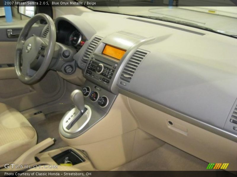 Blue Onyx Metallic / Beige 2007 Nissan Sentra 2.0 S