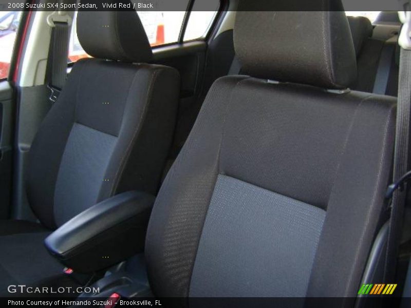 Vivid Red / Black 2008 Suzuki SX4 Sport Sedan