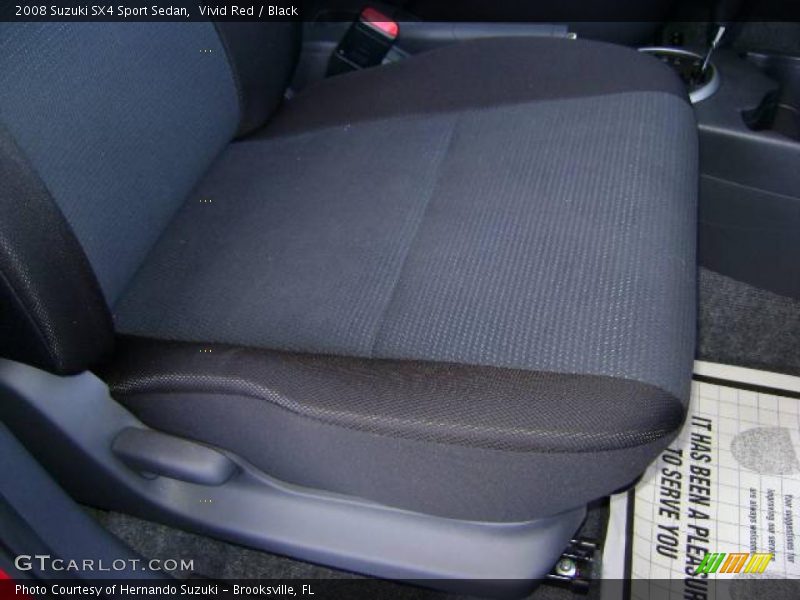 Vivid Red / Black 2008 Suzuki SX4 Sport Sedan