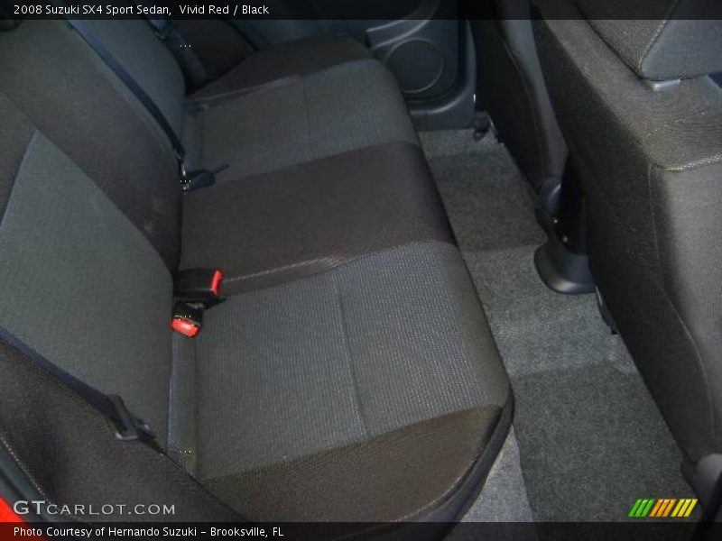 Vivid Red / Black 2008 Suzuki SX4 Sport Sedan