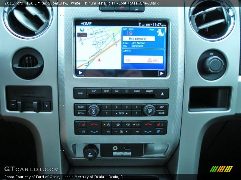Navigation of 2011 F150 Limited SuperCrew