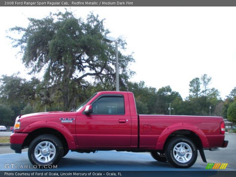  2008 Ranger Sport Regular Cab Redfire Metallic