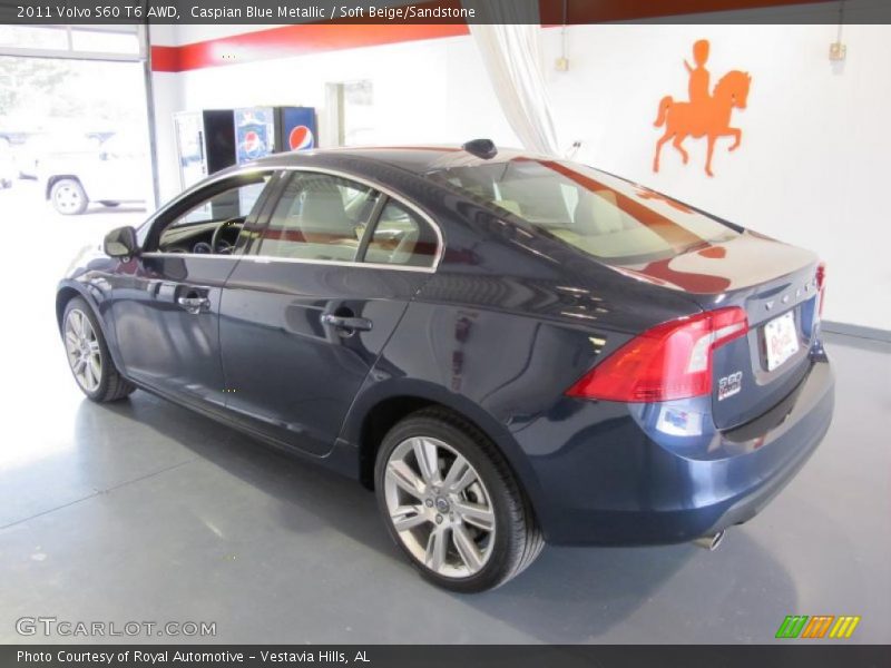 Caspian Blue Metallic / Soft Beige/Sandstone 2011 Volvo S60 T6 AWD
