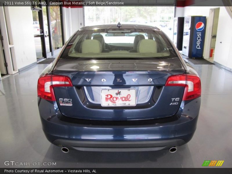 Caspian Blue Metallic / Soft Beige/Sandstone 2011 Volvo S60 T6 AWD