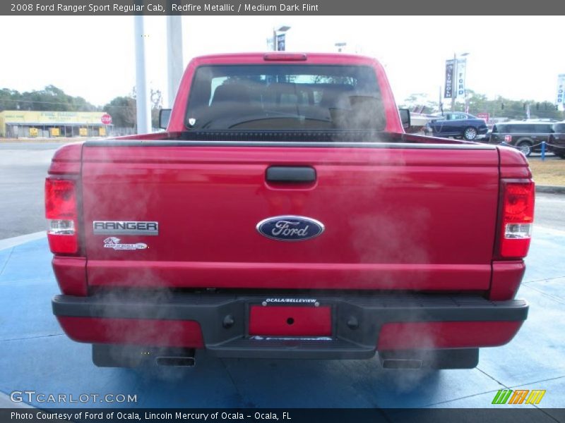 Redfire Metallic / Medium Dark Flint 2008 Ford Ranger Sport Regular Cab