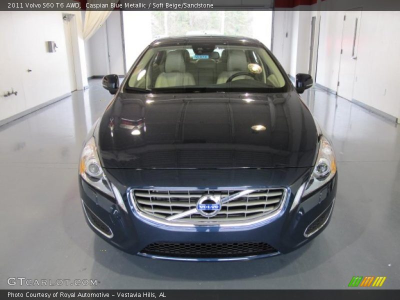 Caspian Blue Metallic / Soft Beige/Sandstone 2011 Volvo S60 T6 AWD
