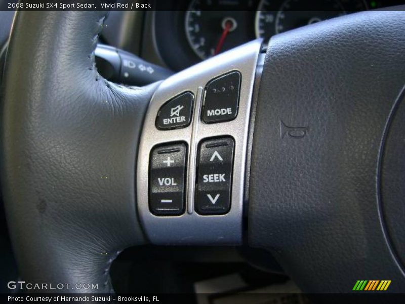 Vivid Red / Black 2008 Suzuki SX4 Sport Sedan