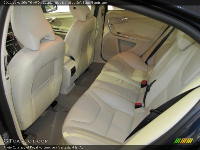 Caspian Blue Metallic / Soft Beige/Sandstone 2011 Volvo S60 T6 AWD