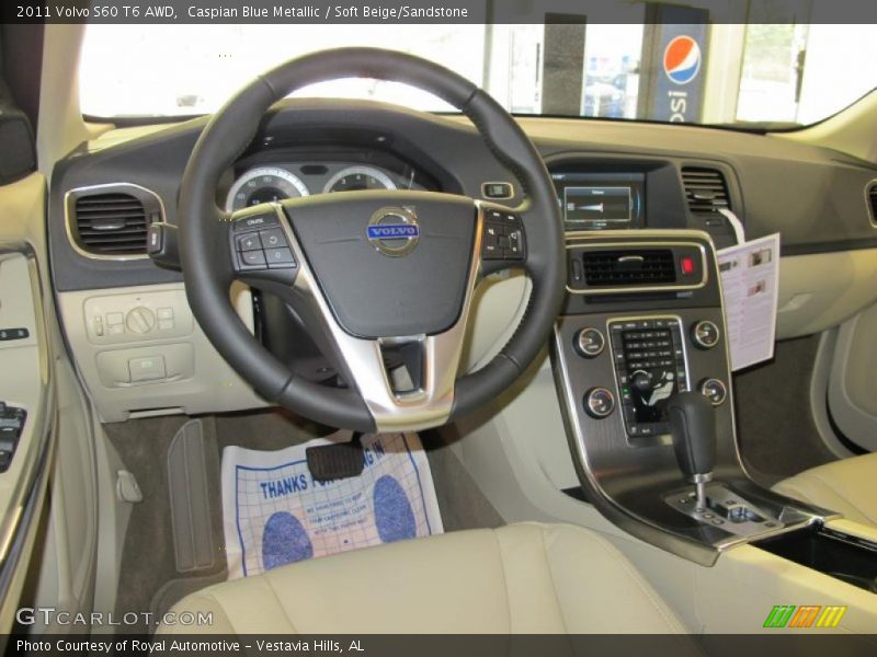 Caspian Blue Metallic / Soft Beige/Sandstone 2011 Volvo S60 T6 AWD