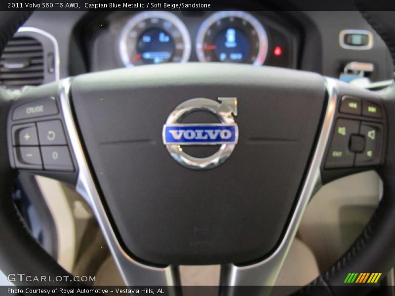 Caspian Blue Metallic / Soft Beige/Sandstone 2011 Volvo S60 T6 AWD