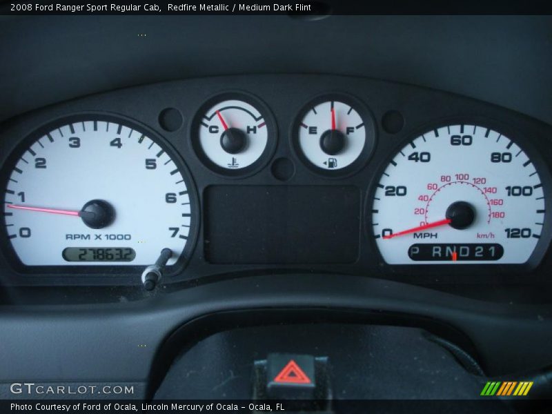  2008 Ranger Sport Regular Cab Sport Regular Cab Gauges