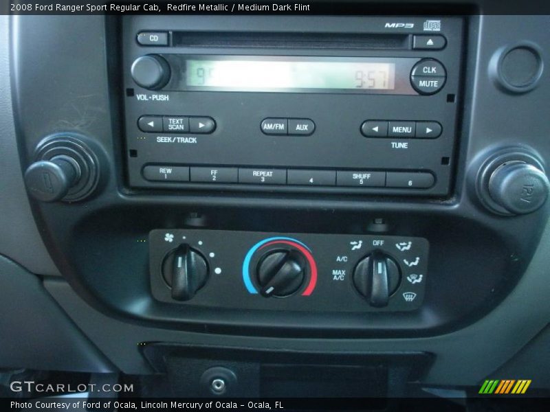 Controls of 2008 Ranger Sport Regular Cab