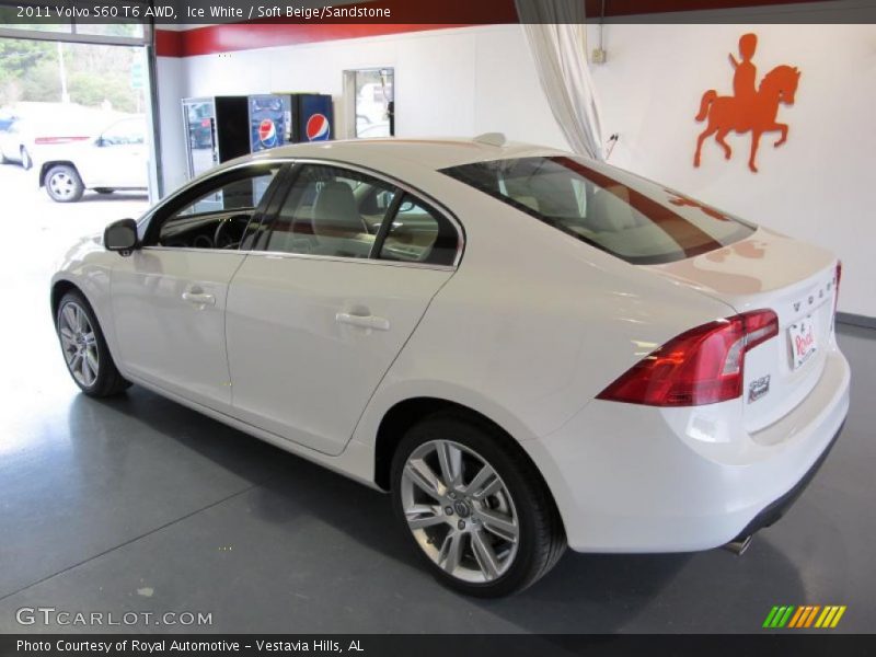 Ice White / Soft Beige/Sandstone 2011 Volvo S60 T6 AWD
