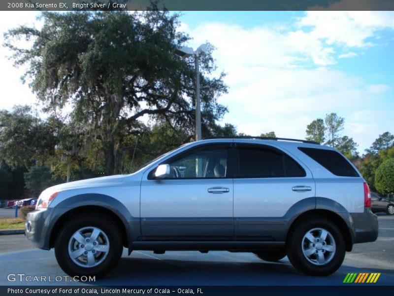 Bright Silver / Gray 2008 Kia Sorento EX