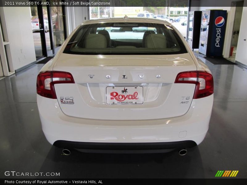 Ice White / Soft Beige/Sandstone 2011 Volvo S60 T6 AWD