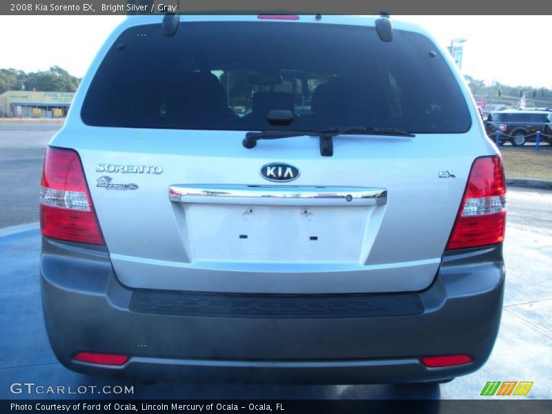 Bright Silver / Gray 2008 Kia Sorento EX