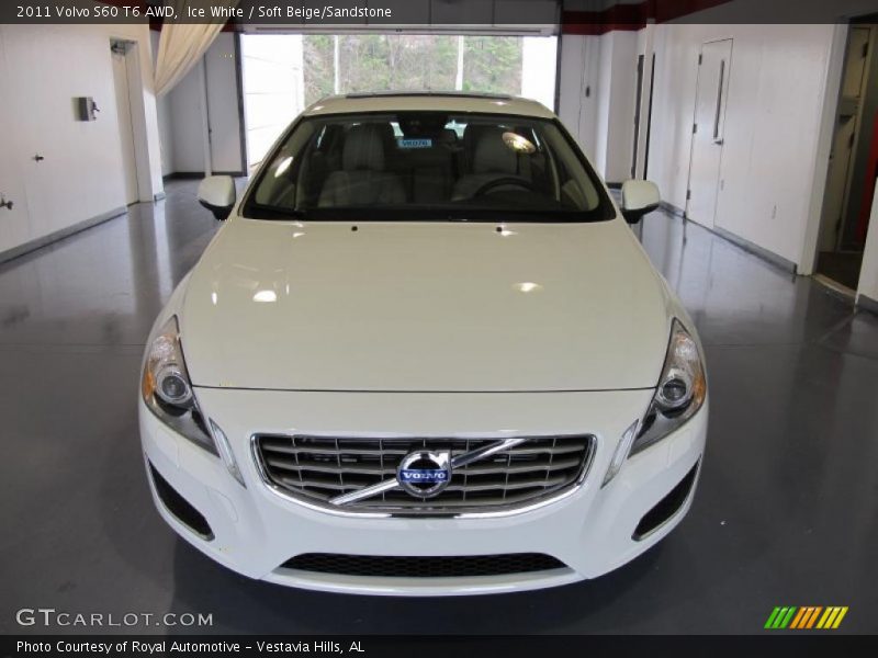 Ice White / Soft Beige/Sandstone 2011 Volvo S60 T6 AWD