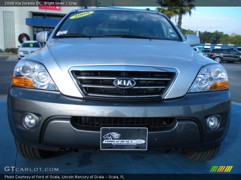 Bright Silver / Gray 2008 Kia Sorento EX