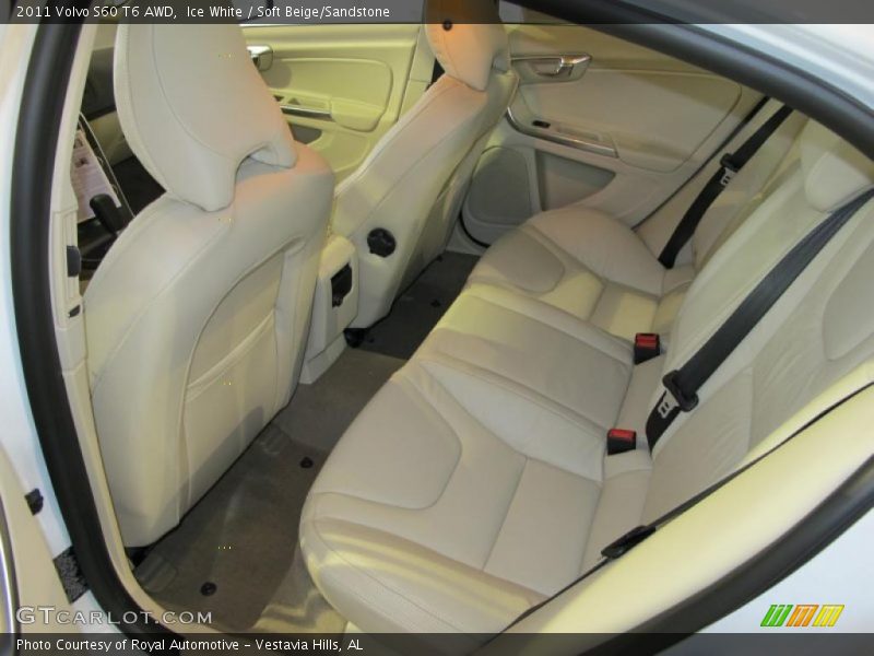 Ice White / Soft Beige/Sandstone 2011 Volvo S60 T6 AWD