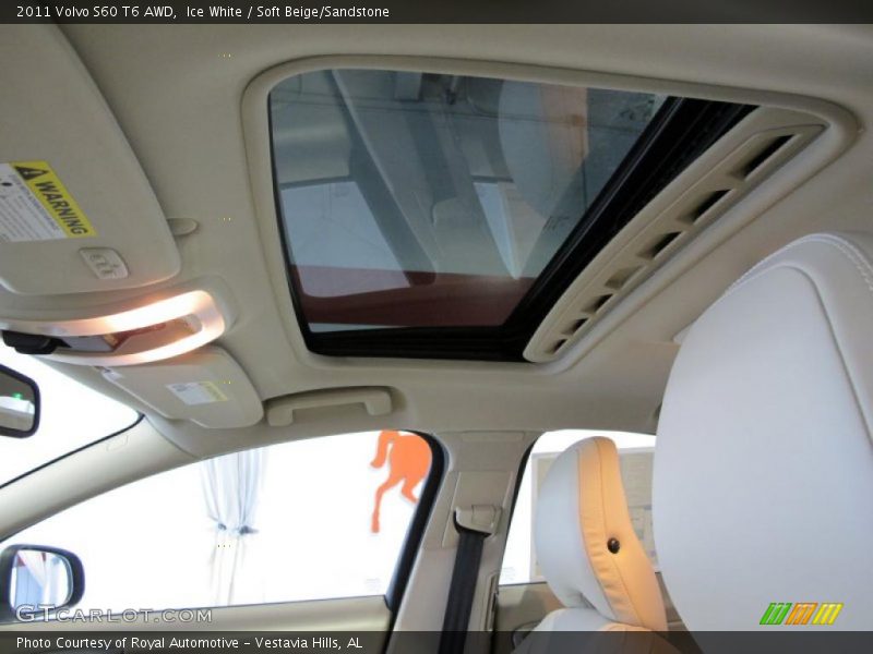 Ice White / Soft Beige/Sandstone 2011 Volvo S60 T6 AWD