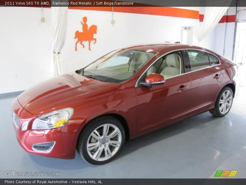 Flamenco Red Metallic / Soft Beige/Sandstone 2011 Volvo S60 T6 AWD