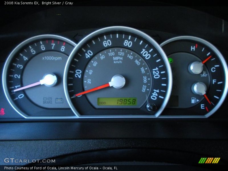  2008 Sorento EX EX Gauges