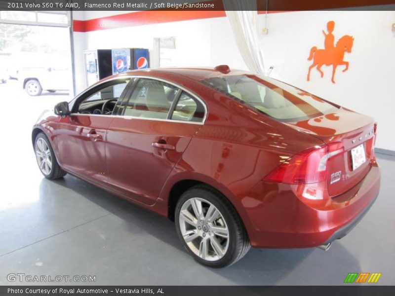 Flamenco Red Metallic / Soft Beige/Sandstone 2011 Volvo S60 T6 AWD