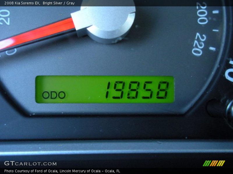 Bright Silver / Gray 2008 Kia Sorento EX