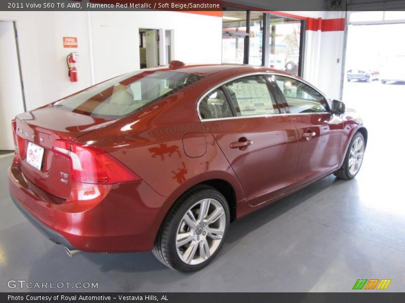 Flamenco Red Metallic / Soft Beige/Sandstone 2011 Volvo S60 T6 AWD