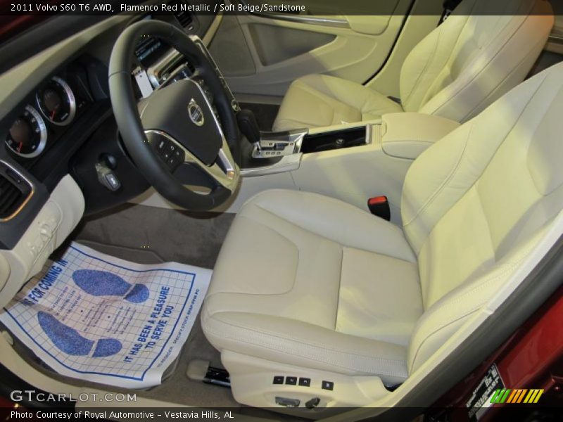 Flamenco Red Metallic / Soft Beige/Sandstone 2011 Volvo S60 T6 AWD