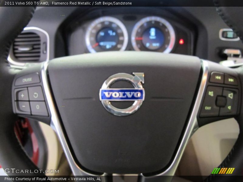 Flamenco Red Metallic / Soft Beige/Sandstone 2011 Volvo S60 T6 AWD