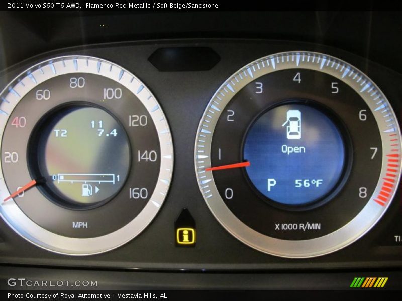Flamenco Red Metallic / Soft Beige/Sandstone 2011 Volvo S60 T6 AWD