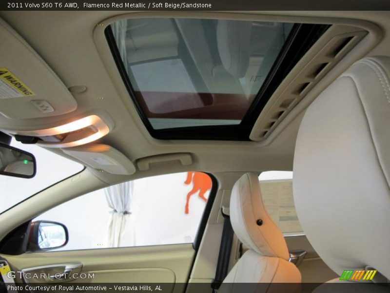 Flamenco Red Metallic / Soft Beige/Sandstone 2011 Volvo S60 T6 AWD