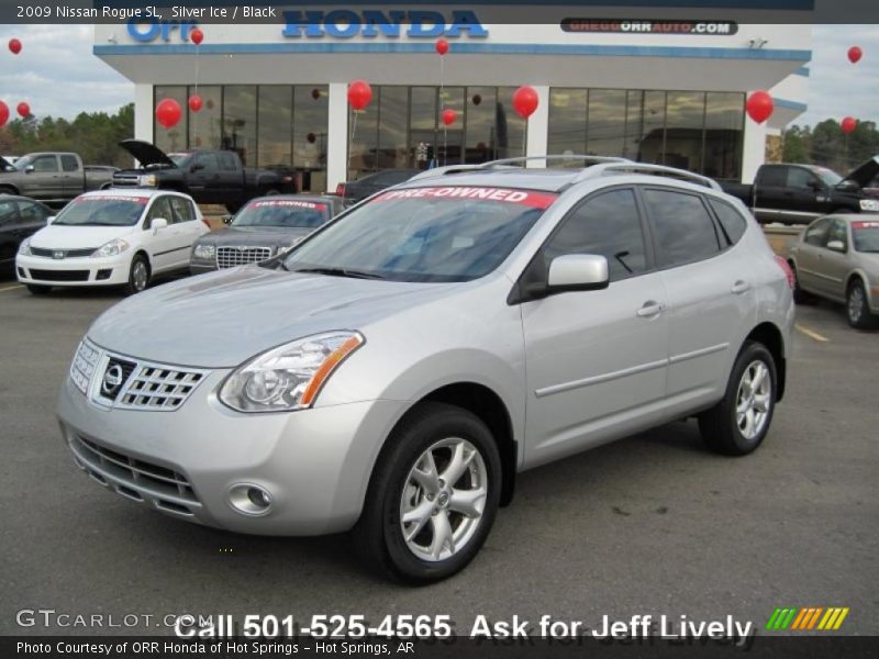 Silver Ice / Black 2009 Nissan Rogue SL