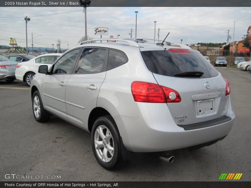 Silver Ice / Black 2009 Nissan Rogue SL