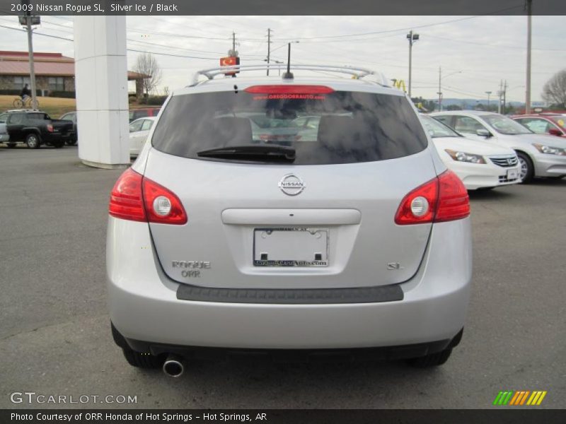 Silver Ice / Black 2009 Nissan Rogue SL