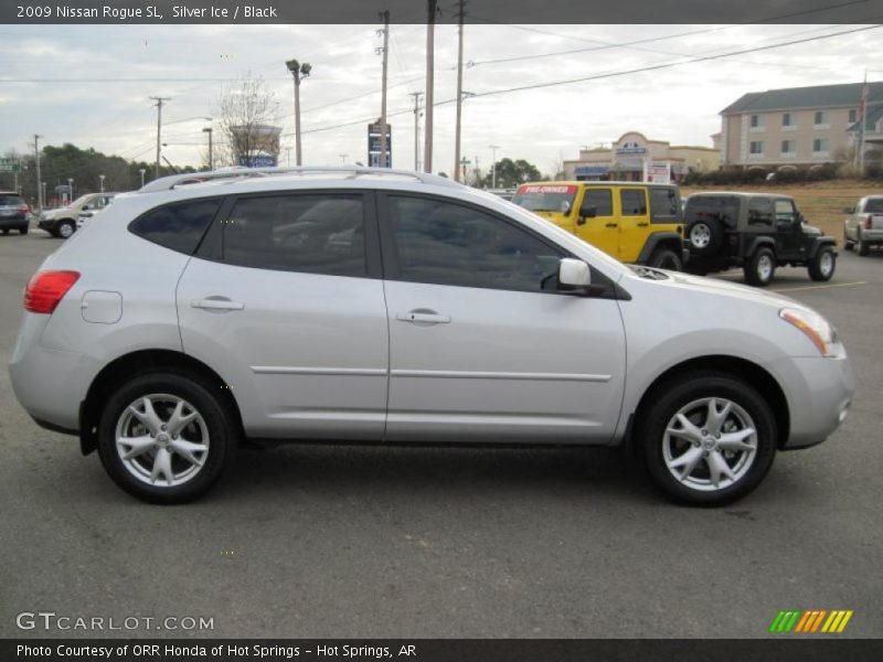 Silver Ice / Black 2009 Nissan Rogue SL