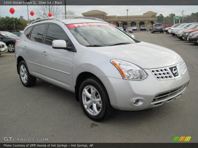 Silver Ice / Black 2009 Nissan Rogue SL